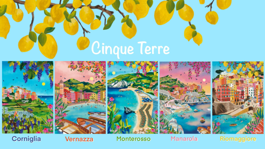 Illustration of Cinque Terre